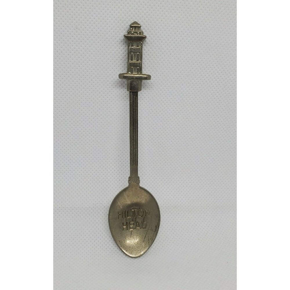 Pewter Hilton Head Embossed Mini Spoon - Unique Home Décor Collectible